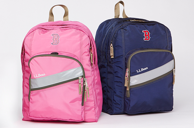 pink ll bean backpack