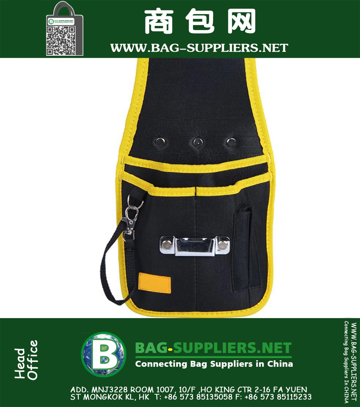 10 Outil de poche Pouch Set Tissu Oxford sacs à outils Caisson étanche Hanging ceinture TypeWithout