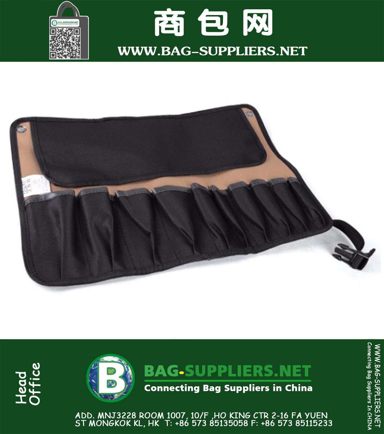 Roll Up Tool Pouch Organizer 