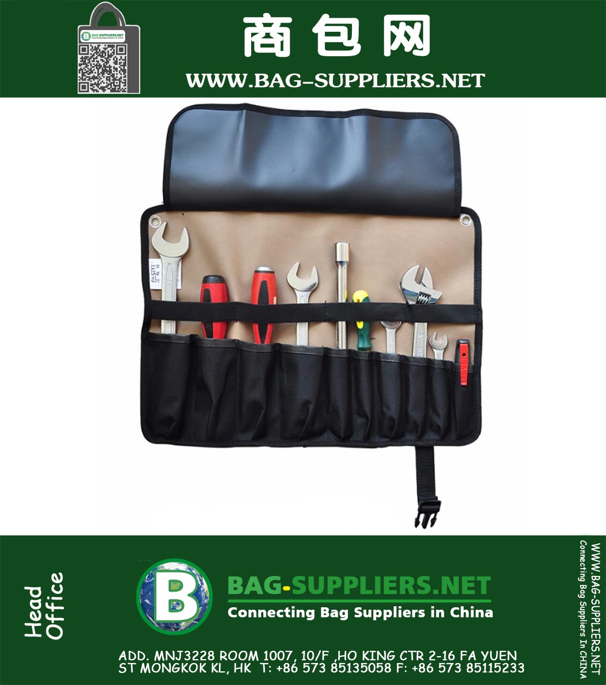 Roll Up Tool Pouch Organizer 