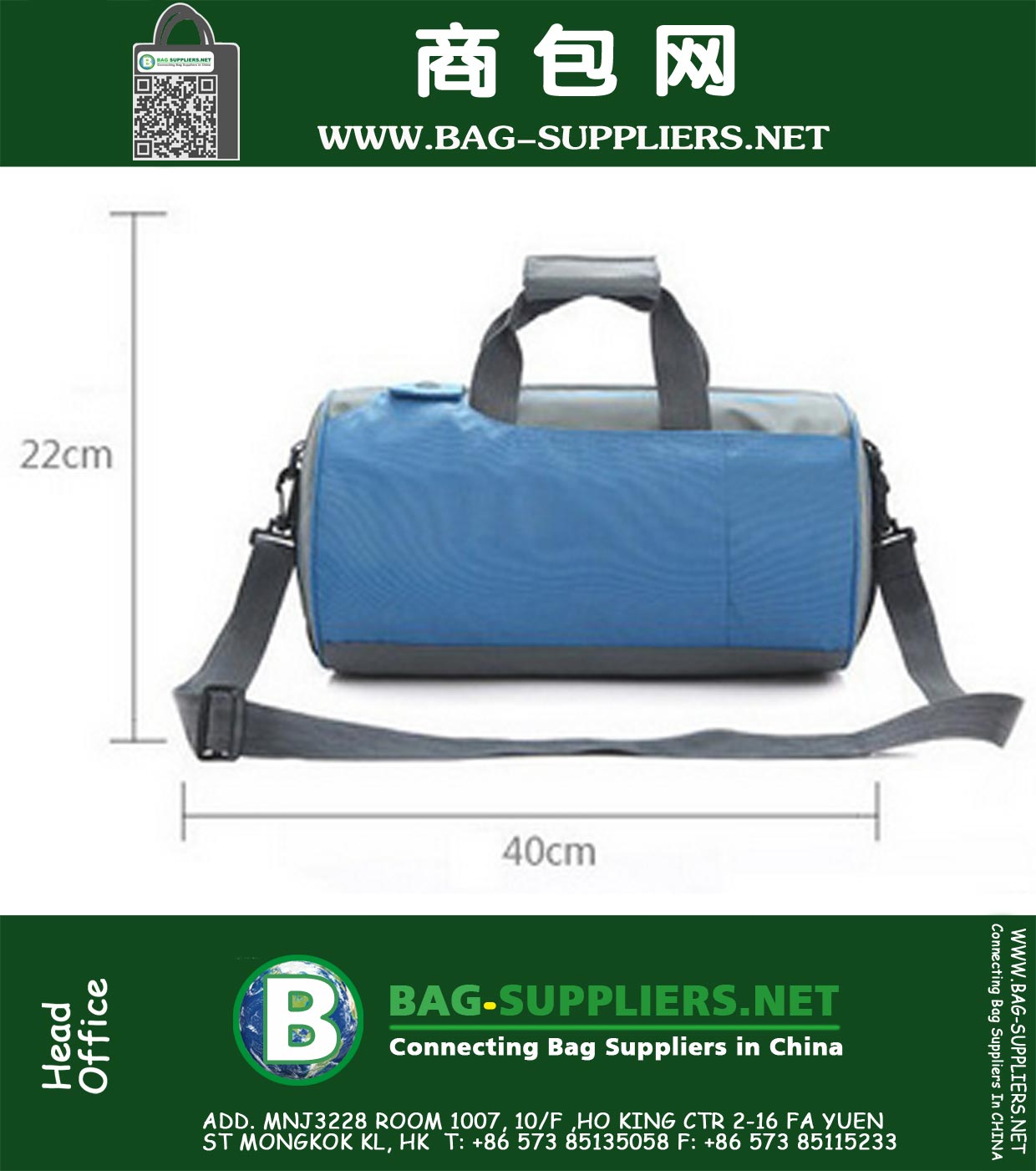 Cylinder Gym Totes,Mens Womens Duffle Bag