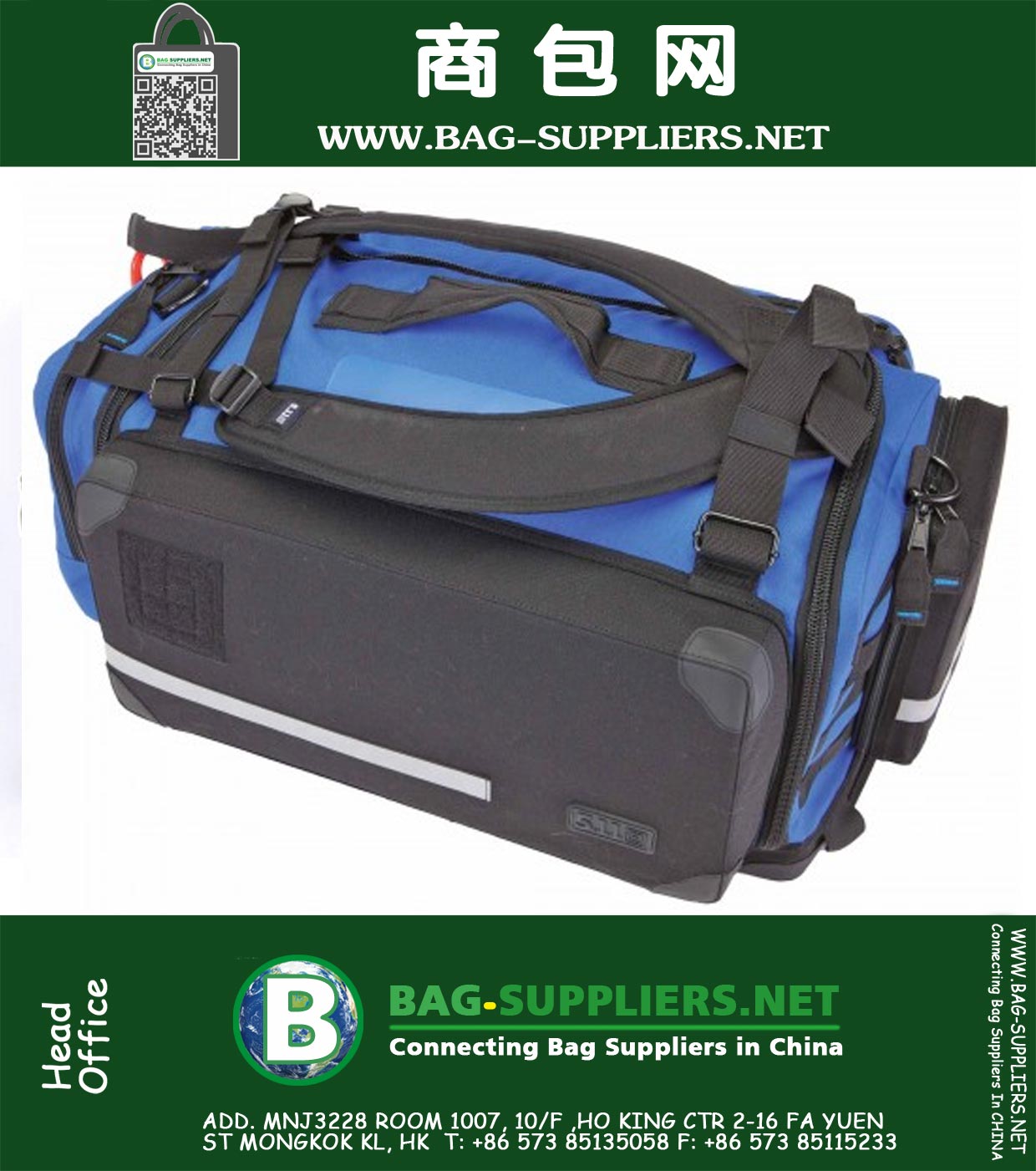 Lightweight, highly functional first responder bag