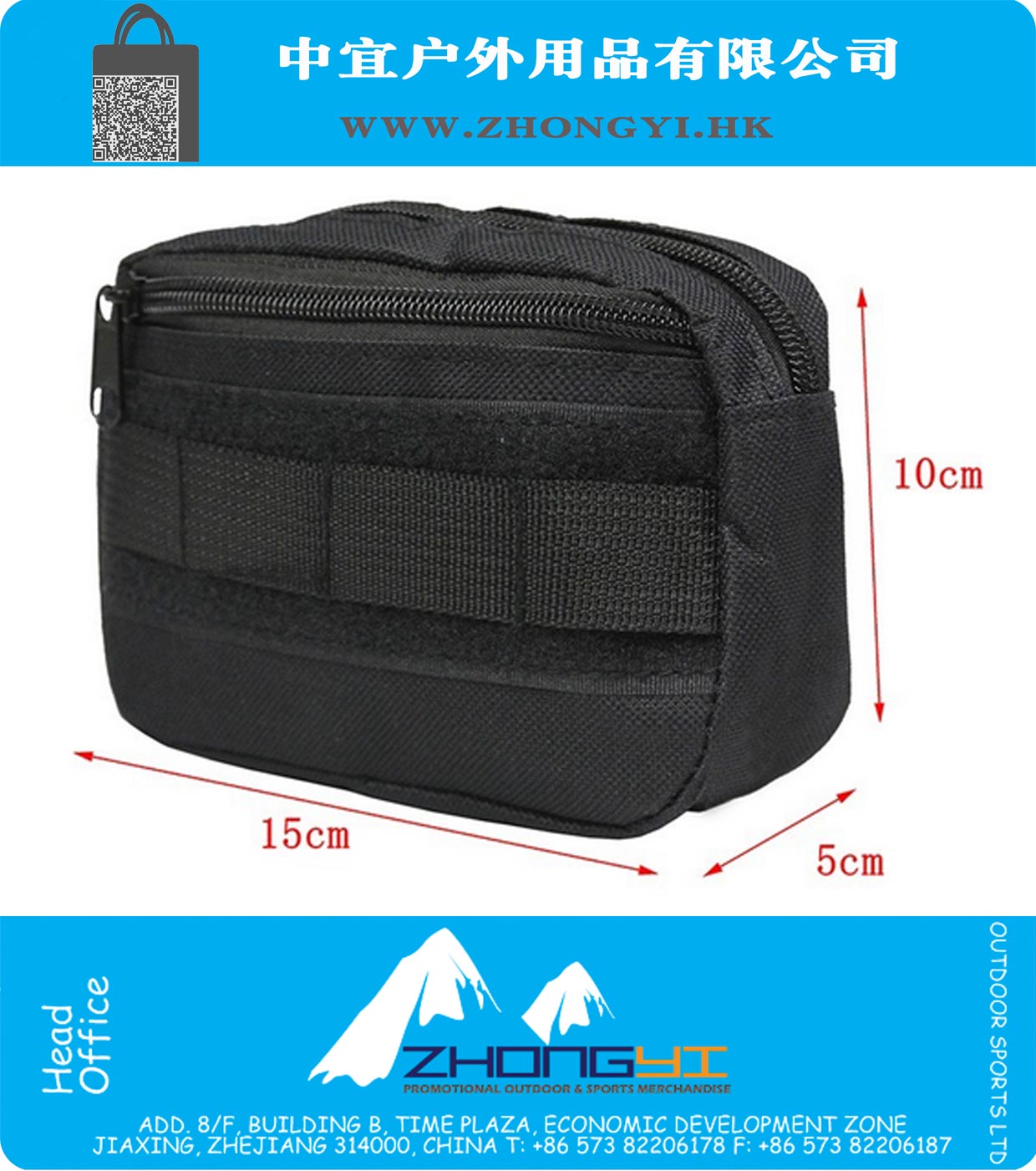 Molle Sport 600D Nylon Multifunctional Tool Pouch For Hiking Bag