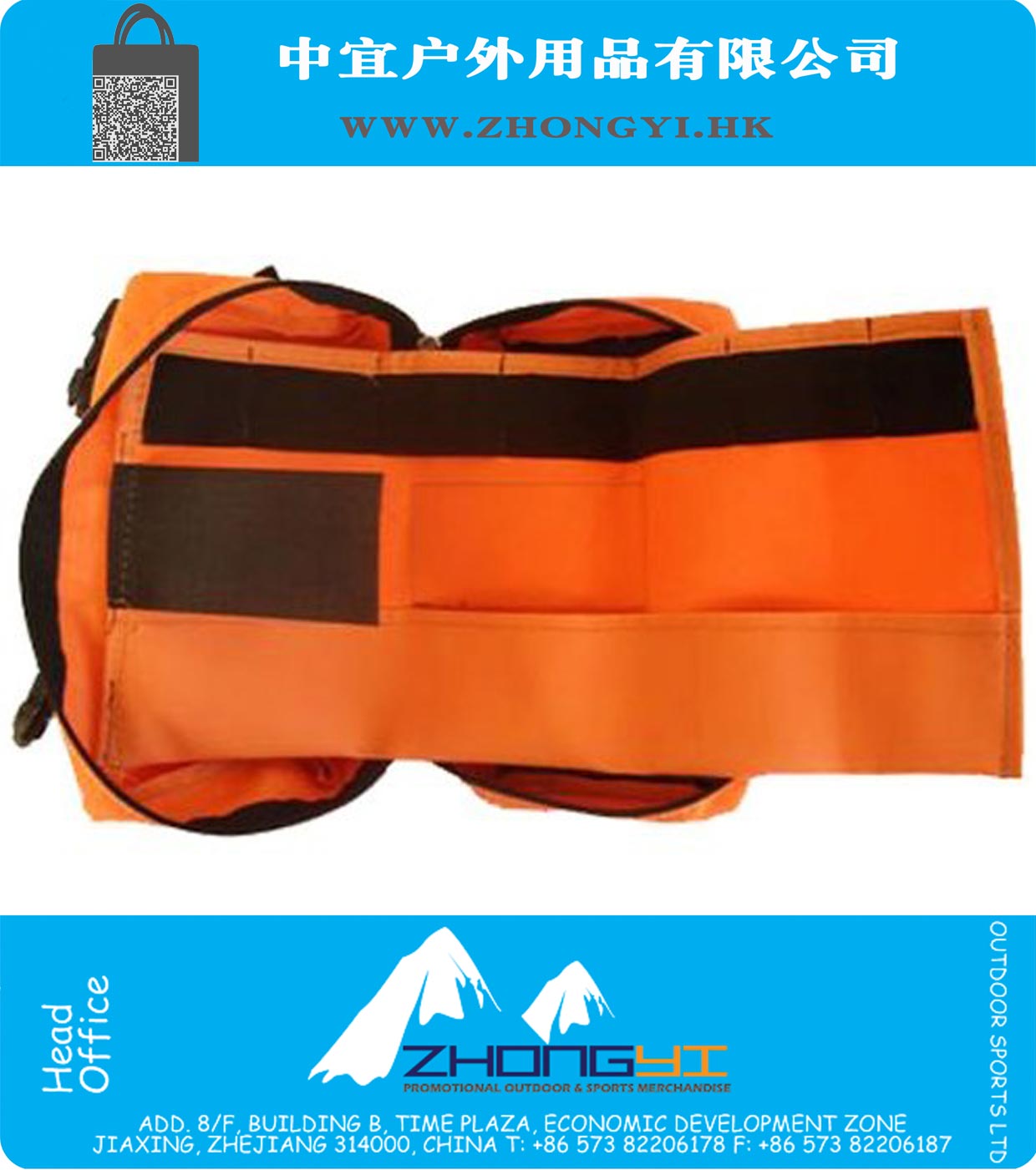 Rear Fender Bag Nylon Compact Orange Pack