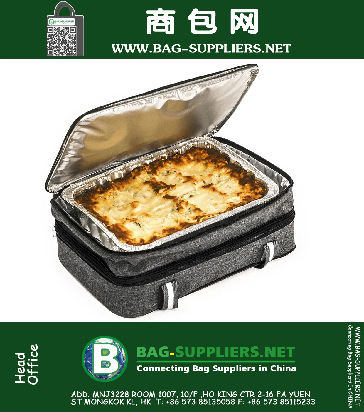 Insulated Expandable Double Casserole Carrier