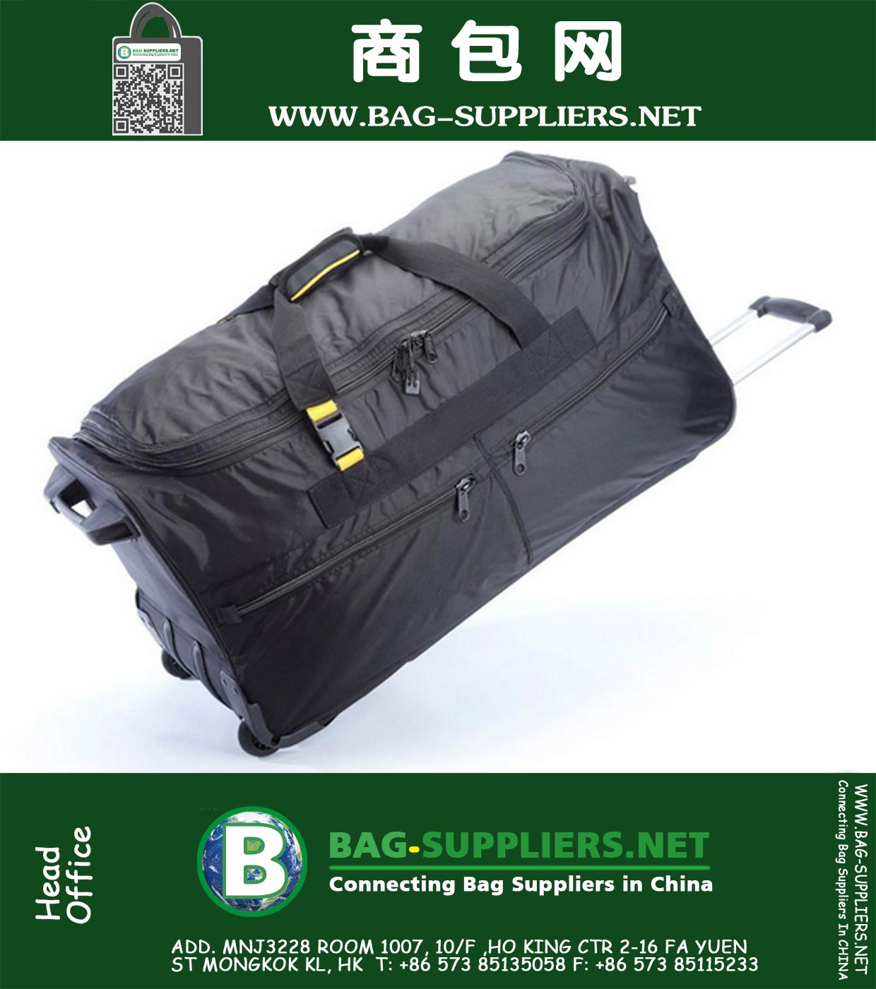 31 Inch Expandable Rolling Upright Duffel Bag