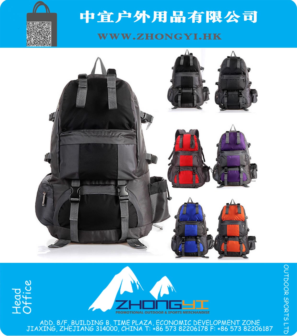 50L Tactical Rucksack Backpack Outdoor Sport Camping Hiking Travel Bag Military Trekking Mountaineering Waterproof Backpacks