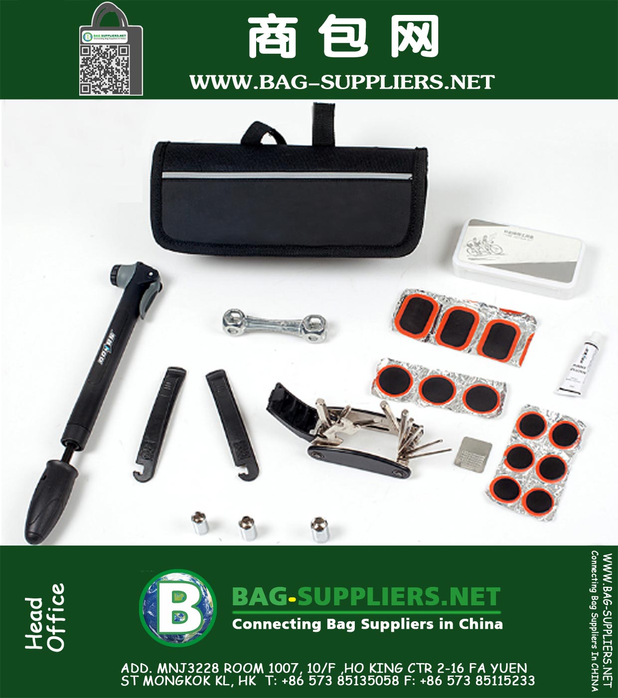 Fiets Accessoires 16 in 1 Fietsen Tools Selecteer Bike Repair kit set met Bag Pump Pouch Sets