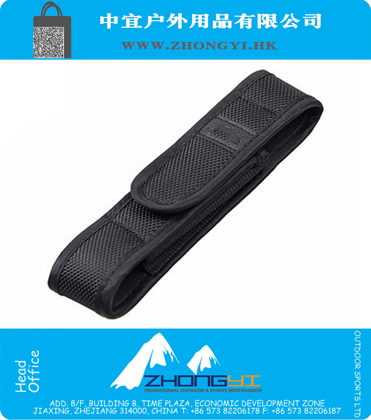 Black Nylon Holster Halter-Kasten-Gürteltasche für LED Taschenlampe für Taschenlampen-Werkzeuge Holster