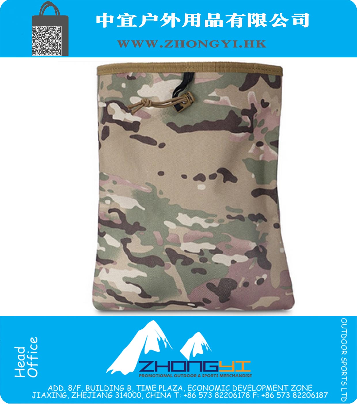 CS force Molle outil Magazine militaire JETER drop Sac pochette de récupération poche 30x25cm Utility Hunting Bag CP Camo Pouch