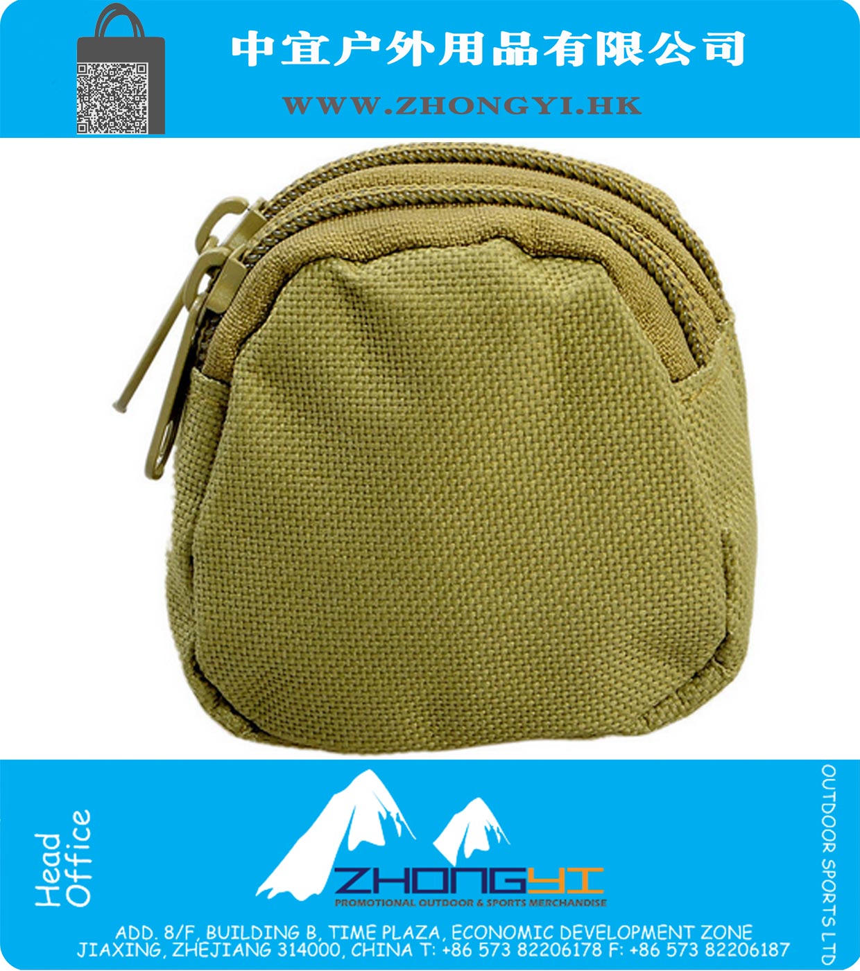 CS Force Sports Travel Pocket organizer EDC Mini MOLLE Taille Packs Small portemonnee rits Ruime portemonnee Mens Money Bag