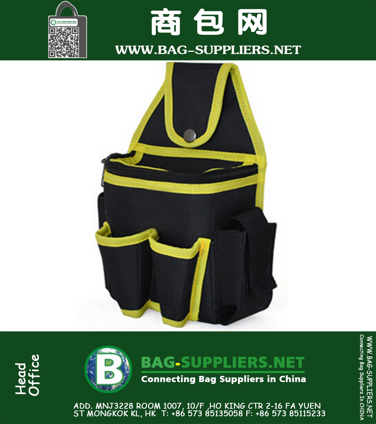 Canvas Tool Kits Bag Hanger Waterproof Wear Multifunction Lumbar Bag