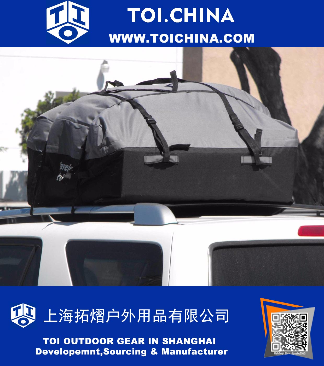 Carro Van Suv Roof Top de carga cremalheira portador Resistente macia Sided Travel Bag