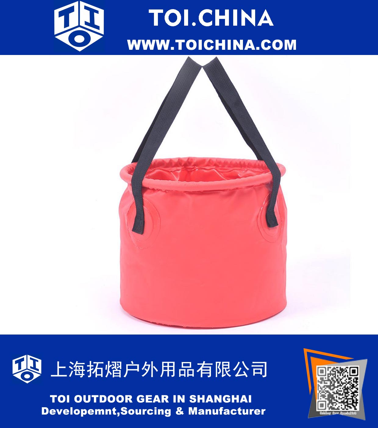 Compact Collapsible Bucket For Camping