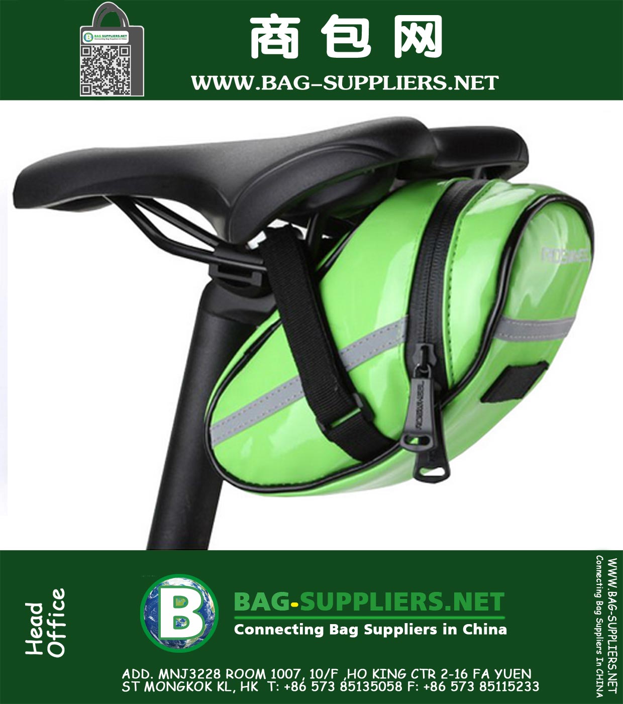 Cycling Bike Bicycle Saddle Back Seat Rear Bag Rainproof Seat Seatpost Cycling Tools Bag