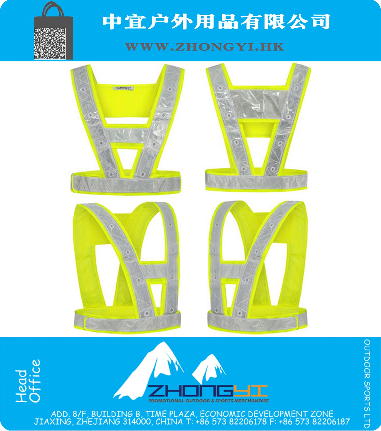 Hi vis 16 LED Light Up Safety Reflective Stripes Vest Traffic Outdoor Night Safety Warning Clothing led safety vest