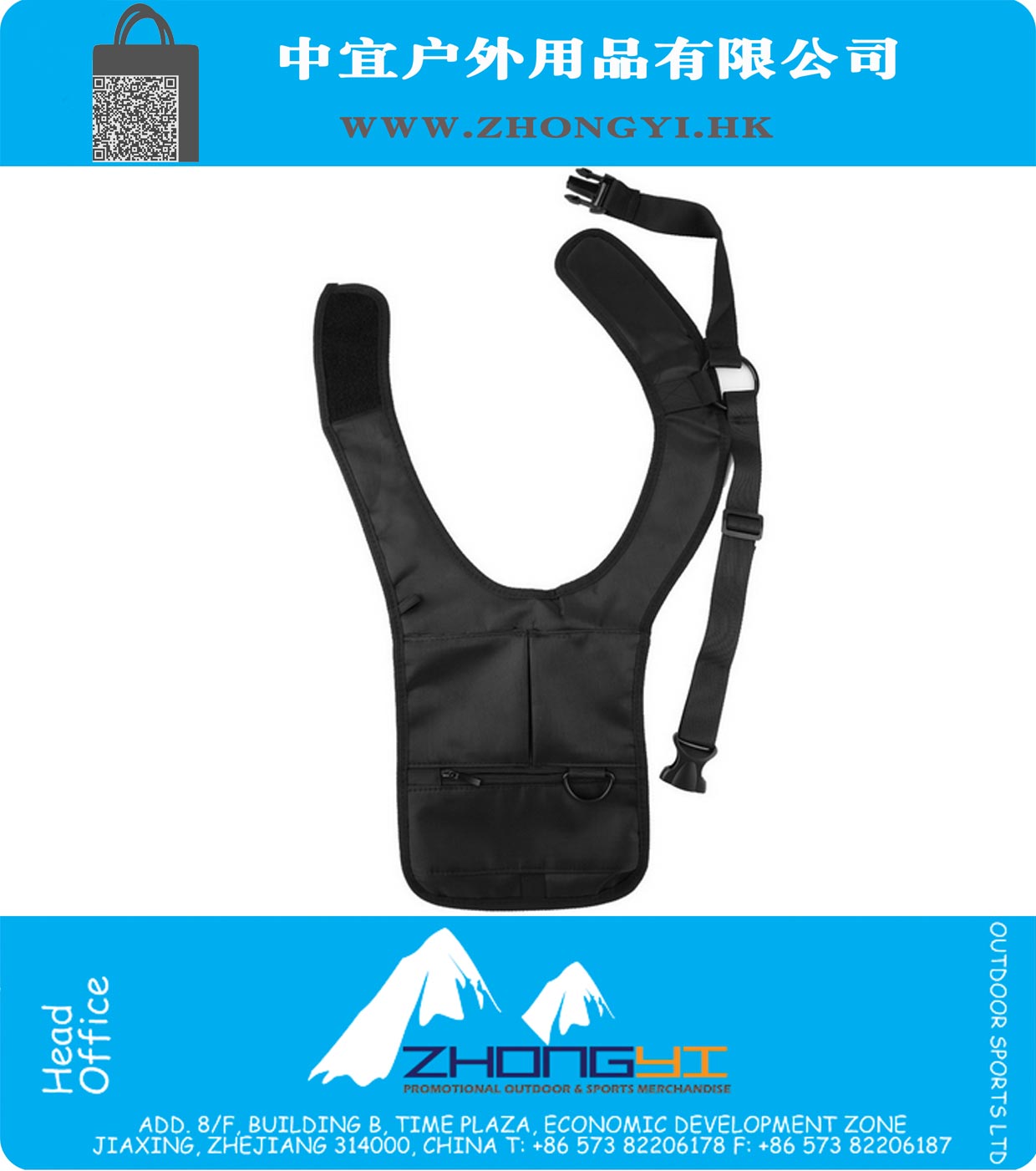 Mannen Veiligheid Holster Strap Messenger Bags Underarm schouder oksel Bag Phone Pouch Anti-doorbraak Anti Theft Waist Tactical Bag
