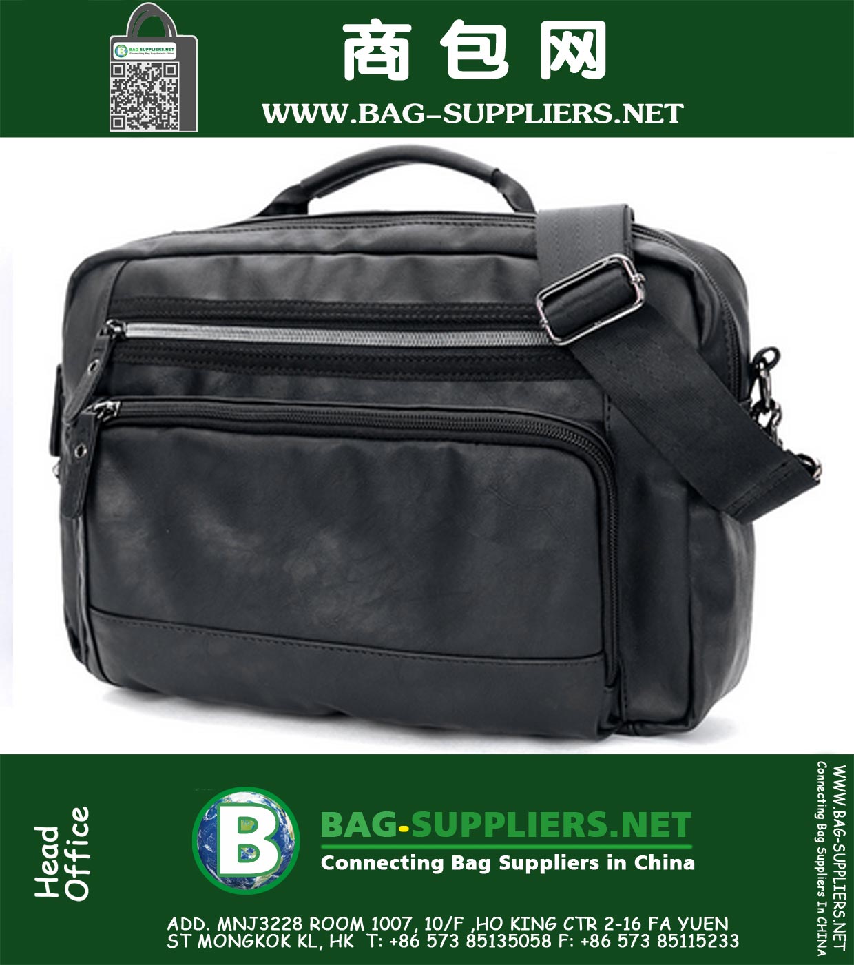Mens Messenger Bag superfície macia PU bolsa de couro Casula média capacidade Satchels uma única alça Masculino Bags