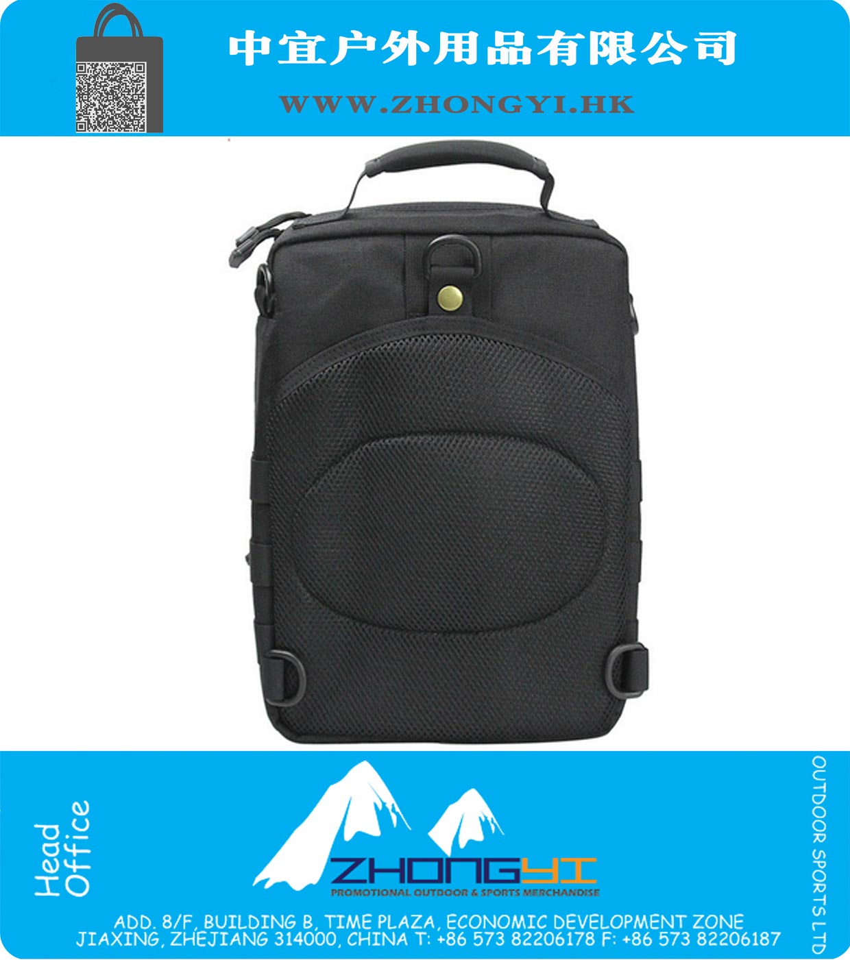 Outdoor Militar Multifuncional Molle 1050D Nylon portátil Shoulder Bag respirável Ripstop Handbag Choque Backpack Absorção