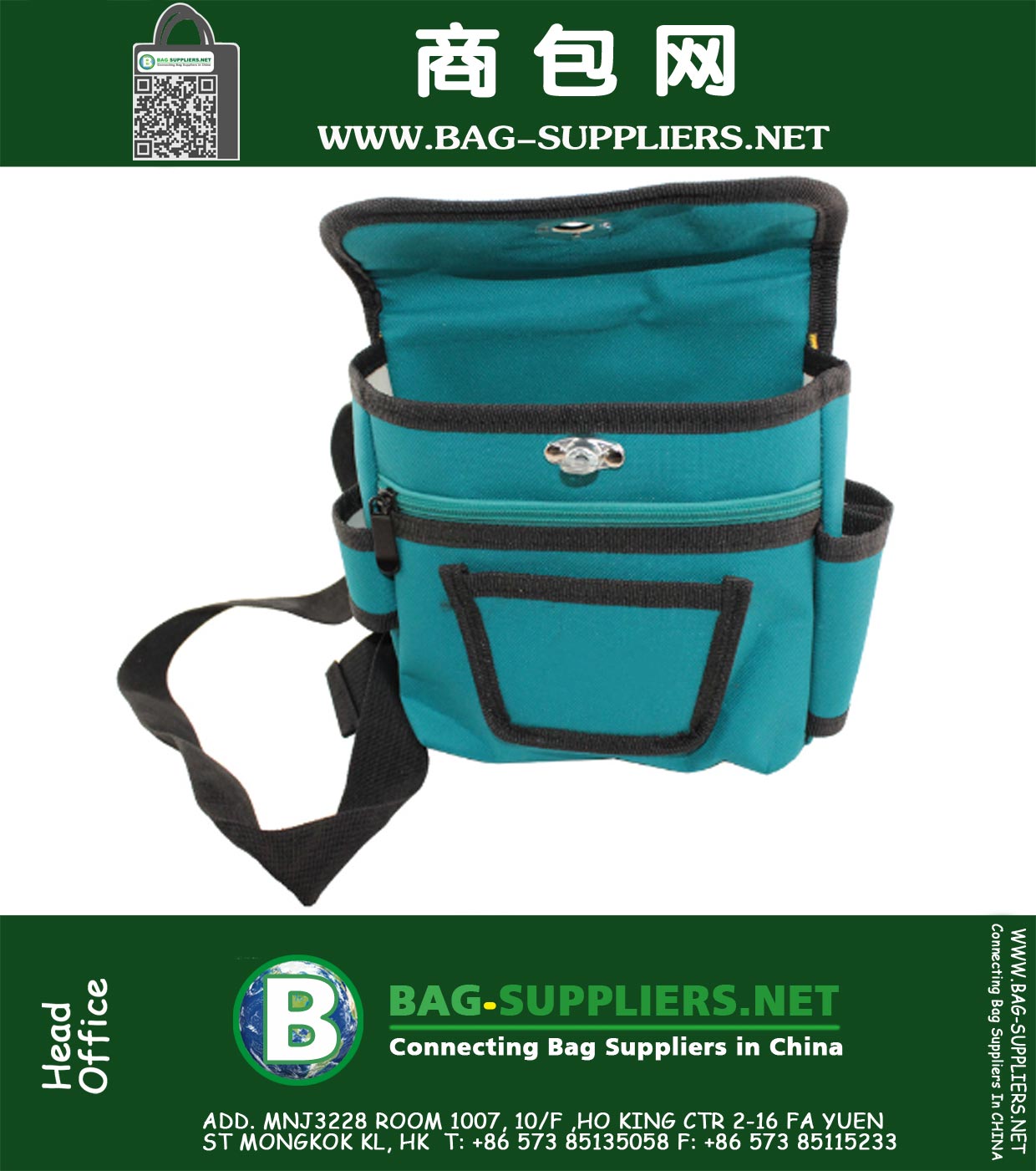 Quality Canvas Tool Kit Bag Waterproof Multifunction Waist Bag Wearable Electrician Repairs Bag