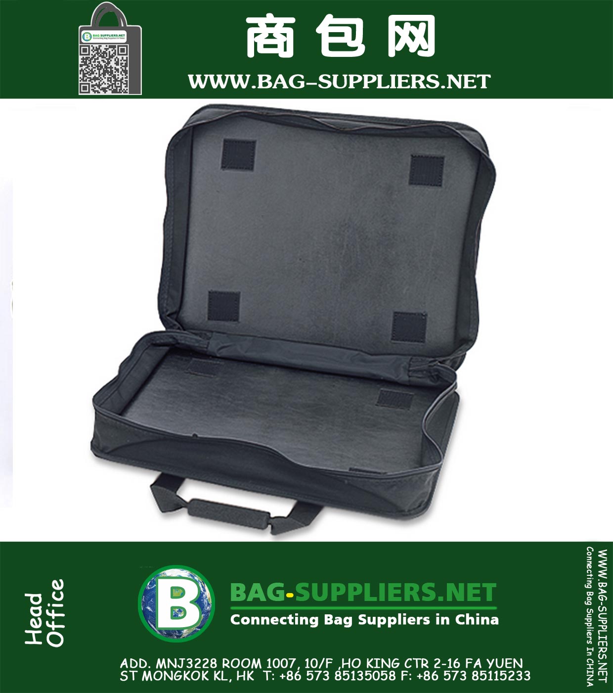 Soft-seitig, Velcro 1-Abschnitt Zipper Werkzeugkoffer
