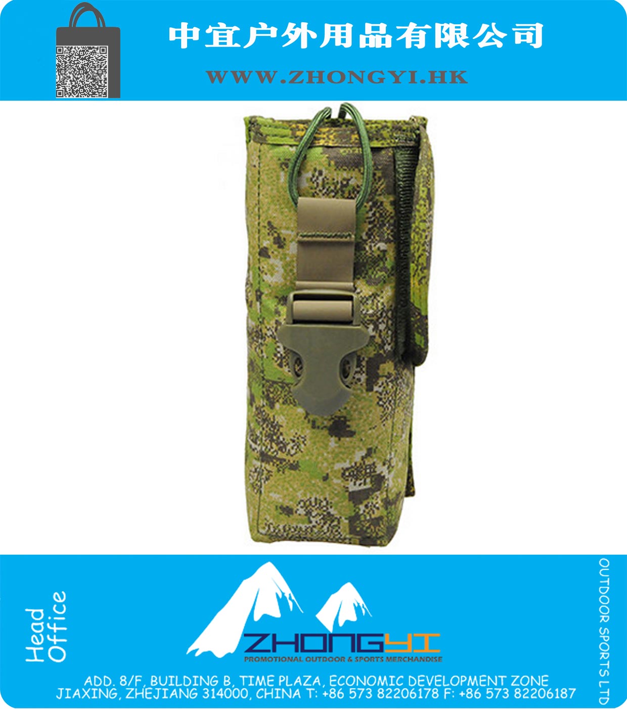 Herramienta de engranaje táctico de alta calidad de la tela de la bolsa de radio walkie talkie PenCott bolsa para la caza al aire libre Senderismo bolsa
