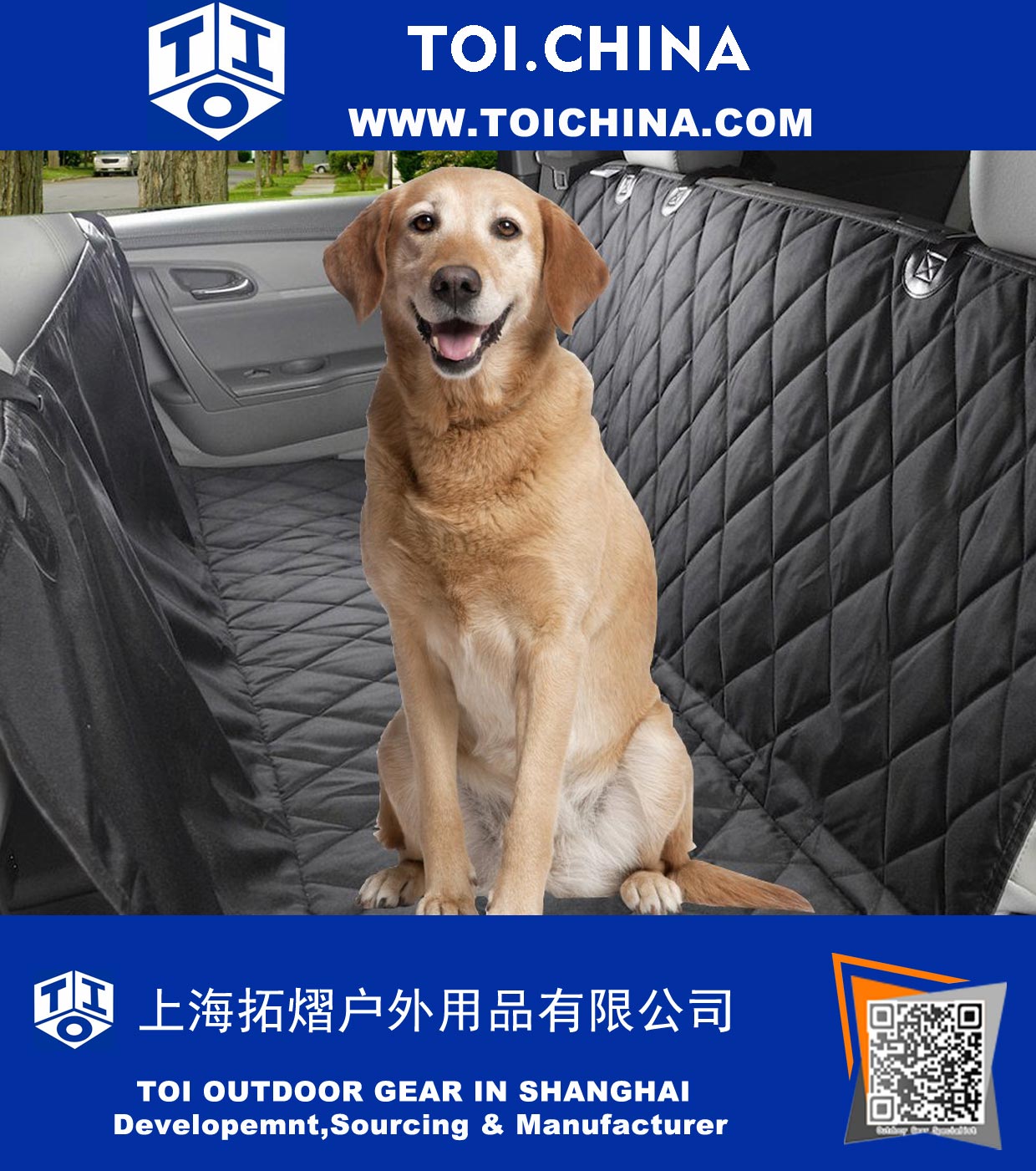 Waterdichte Pet Car Seat Cover-Dog Hangmat voor auto, vrachtwagen, SUV-Antislip Backing en duurzaam Seat Anchors-15% Grote-Gemakkelijk Clean Up en bescherm uw Seats