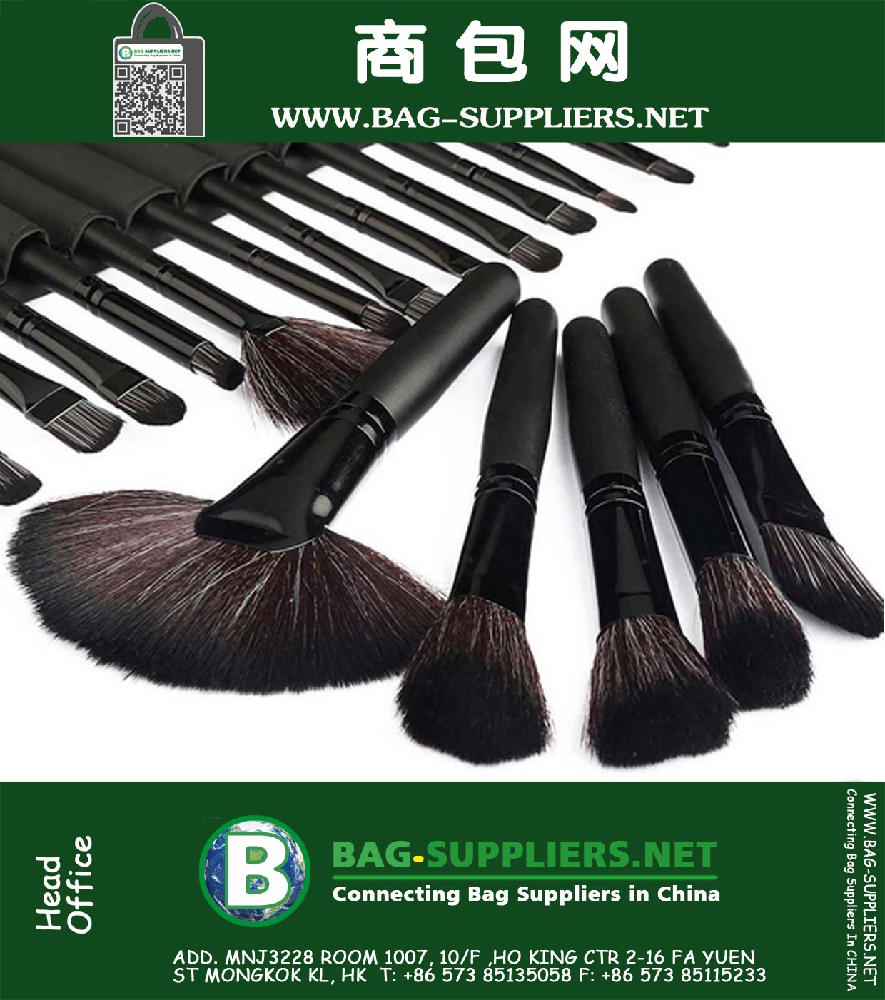 Womans Professional 32 PC bilden Werkzeuge Pincel maquiagem ausgeprägteren Soft Kosmetik Schönheit Make-up-Bürsten-Satz-Kit und Tasche Tasche