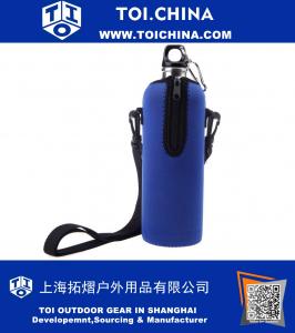 1000ML garrafa isolador exterior Zipper alças removíveis Neoprene