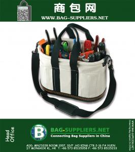 14-Pocket Oval Canvas Tool Bag