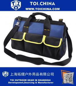 16 Inch Multi-compartiment zachte zijden Mechanics Tool Bag 20 Pockets