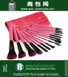 Escova da composição 16 Pcs Set com saco vermelho Escovas Para Colorista Super qualidade total Fuction Makeup Tools Kits
