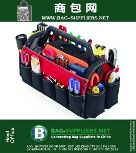 17 in. Open Tool Tote with Rotating Handle