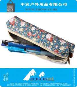 1PC çiçek dantel kalem kozmetik çantası makyaj çantaları cüzdan saklama torbası