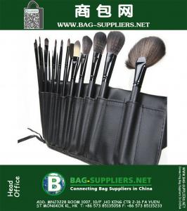 Bir set toptan pincel Almanya esfumar maquiagem profesyonel set keçi saç makyaj fırçası aracının marka ve çanta PU çanta