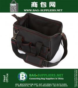 Wide Mouth Adjustable Strap Tool Totes