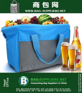 20-Can macia refrigerador elétrico e mais quente Bolsa Duplas Picnic Lunch Bag