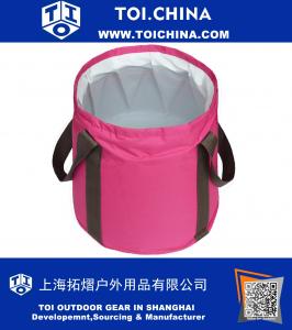 20L Portable Folding Wash Basin Bucket Foldable Collapsible Bucket for Outdoor Travel Camping Hiking with Carrying Pouch