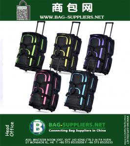 22 Inch Carry-on 8-pocket Rolling Upright Sporttas