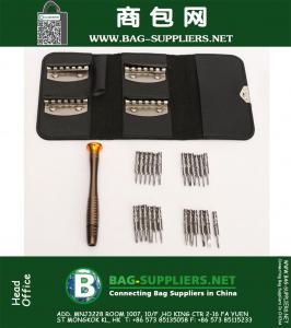 25pcs 1 комплект портативного сотового телефона отвертки Tools Kit Laptop Часы Очки Винт Пакетного Комбинированный инструмент для ремонта