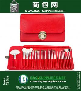 26 Pcs composição escova Conjuntos Professional Make up Tools Kit Macio Marca Cabelo Escovas Cosmetic Ajuste com saco caso