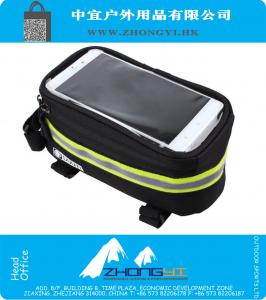 3,5 Zoll auf 5,7 Zoll Radfahren Fahrradtaschen Gepäcktaschen für Iphone Frontseiten-Schlauch-Beutel-Handy-MTB Fahrrad-Touch-Screen-Bag Rahmen