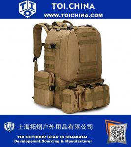 50L Combinatorial Multinational Mens Tactical Military Camping Backpack Large Capacity Luggage MOLLE Hiking Rucksack