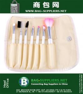 7Pcs Set professionele make-up borstel set Eye Foundation Gezicht Shadows Lipsticks Powder Make Up Brushes Kit Tools Bag