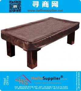 8-Foot Brown Heavy Leatherette Billiard Table Cover