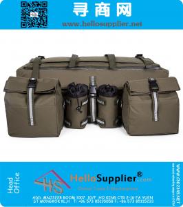 ATV Cargo-Bag Gepäckträger Gear Bag aus 600D wasserdichtem Gewebe mit Topside Bungee Tie-Down-Speicher Padded-Untere Multi-Kompartiment-Grün