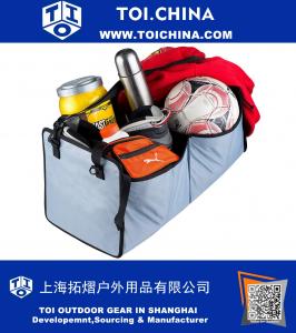 Auto Trunk Organizer Bag carga com cintas ajustáveis ​​- Armazenamento Heavy Duty para SUV, caminhão, Van - Compact Carryall Veículo Bag