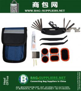 Bike Tools Portable Radfahren Fahrrad-Reparatur-Kit Werkzeugtasche mit Straps Multifunktions-Werkzeugkoffer