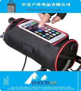 Black Bike MTB Bicycle Bags Outdoor Handlebar Bar Front Basket Tool Bag Pouch Pannier Bag