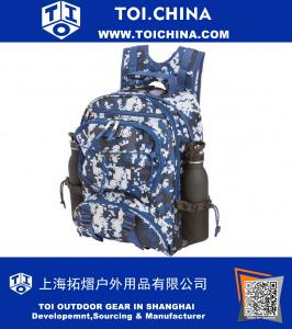 Blue Digital Camo Water-Resistant Backpack